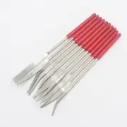 10Pcs/Set Curved Mini Diamond File Kit Special Shaped Needle Files 3×140mm New
