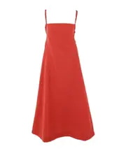 Reggie midi dress 10 Red