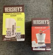 Hershey's Chocolate Drink Maker FB39508 and Fondue Set FB39267 Bundle BPA Free