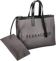 Ferragamo(フェラガモ) 241298Fabric Women's Tote Bag DG/NE, DG/NE, Free Size