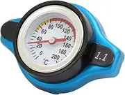 Aluminum Alloy Radiator Cap with Temperature Gauge Leakproof Universal Car (Small head 1.1)