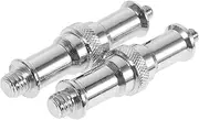KICHOUSE 2pcs Male Threaded Screw Adapter for Photography Accessories Durable Spigot Stud for Studio Light and Flash Light Stands