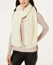 Betsey Johnson Pearl Jam Muffler Women's Winter Scarf Ivory