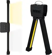 Gym Lamp for Posing, 7th Gear Dimming 180 Degree Folding Posing Lamps Gym, Portable Magnetic Gym Lamp with Hanging Hook, USB Rechargeable (1PC)