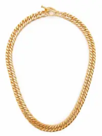 在飛比找Farfetch優惠-Gold Ridge T-Bar chain necklac