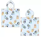 Bluey Children Poncho 50x115cm Hooded Bath Poncho Beach Towel