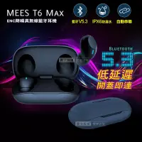 在飛比找博客來優惠-MEES邁斯 T6 Max TWS V5.3 HIFI高音質