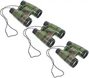 3Pcs Compact Binoculars for Outdoor Adventure Mini Handheld Telescopes for Bird Watching Hiking Travel and Nature Exploration