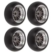 (Titanium)4Pcs RC Drift Tire Strong Cushioning High Abrasion Resistance Eas LS
