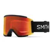 Smith Squad XL Snow Goggles, Black Frame, ChromaPop Everyday Red Mirror Lens
