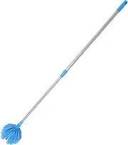 1 Set Extendable Duster with Extension Pole Lightweight Reusable Cleaning Tool for High Ceilings and Fans for Dusting Walls Furniture Hard to Reach Areas