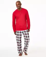 Family PJs Matching Mens Size XLT Tall Mix It Stewart Plaid Christmas Pajama Set