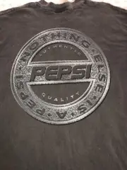 Pepsi Vintage Gray T Shirt Mens Nothing Else Is A Pepsi Made USA Large to XL