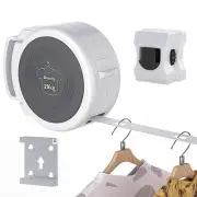 Retractable Clothesline, Foldable Indoor Clothes Line With Fixed Drying Hole,...