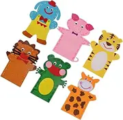 PLAFOPE 1 Set 6Pcs DIY Hand Puppet Kit Creative Assorted Color Puppets for Handmade Materials for Early Education Pouch Included Develop Creativity Imagination