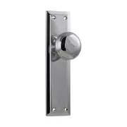 0881 Door Knob Richmond Latch Pair Chrome Plated H200xW50xP62mm