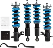24 Ways Damping Adjustable Coilovers Twin Tube Coil Spring Shocks ，Compatible With Nissan Sunny N16 2000-2006