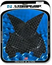 Motorcycle Traction Pads - STREET BIKE TANK GRIPS - VOLCANO - 0145 (Black)