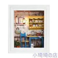 在飛比找Yahoo!奇摩拍賣優惠-diy小屋 悠閑午餐相框 diy 模型屋 模型屋 娃娃屋 袖