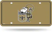 Rico Industries NFL Football New Orleans Saints Modern Retro Metal Auto Tag 6" x 12" - Great for Truck/Car/SUV
