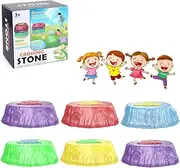 Light Up Kids Stepping Stones,Light Up Stepping Stones For Kids,Balance Stepping Stones Kids Light Up,Musical Stepping Stones,Led Lights Lighting Non-Slip Balance Stones