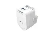 Jackson PTAUSBAC Outbound Travel Adaptor with USB-A/C. Converts 2-Pin NZ/AUS