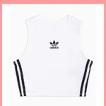 愛迪達，ADIDAS ORIGINALS TANK 短版背心 白色