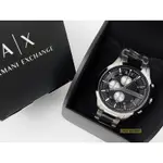 【NEW START精品服飾-員林】ARMANI EXCHANGE AX2152 黑錶盤 46MM 三眼多功能 手錶