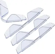 VALICLUD Auto Door Edge Protector 4pcs Door Corner Bumper Universal Fit Soft PVC Anti-Scratch Resistant Quick Install