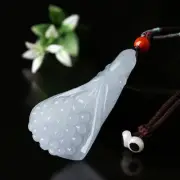 Flower Jadeite A Lucky Magnolia Grade Natural Bless Gift Pendant Jade