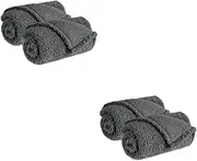4 Pcs Pet Blanket Puppy Sleeping Mat Cat Sleeping Mat Kitten Soft Blanket Pet Fleece Blanket Pet Supply Dog Blankets Puppy Blankets for Doggie Blanket for Small Dogs Plush Grey