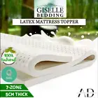 Giselle Bedding Latex Mattress Topper 5cm Queen