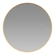 Flash Furniture 20" Round Aluminum and Glass Accent Wall Mount Mirror in Gold