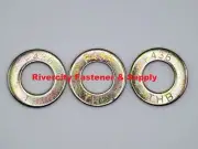 (50) 5/8 F436 SAE Grade 8 Yellow Zinc Hardened Flat Washers 5/8 ID x 1-1/4 OD