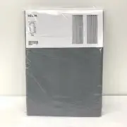 IKEA 1 Pair Curtain Panels Hilja Gray Light Filtering Window Curtains 57X98.5
