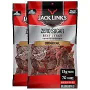 Jack Link's Beef Jerky Zero Sugar Paleo Friendly Snack with No Artificial Swe...