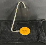 Veuve Clicquot Champagne Swiveling Handbag / Purse Table Hook, Velvet Bag - Rare