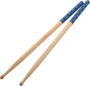 Mikinona 1 Pair Professional Drumsticks Kid 5a Wood Drum Sticks With Anti-slip Grip Wood Drum Rod Ideal For Drum Practice