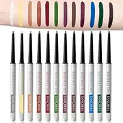 Smudge-Proof Eyeliner Pencil | 12 Colors Long Lasting Eyeliner for Women | Retractable Eye Makeup Liners, Precision Tip, Glides Easily to Create Any Look Pisole