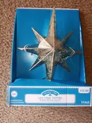 Holiday Time 14 Inch Christmas Tree Topper