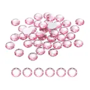 50Pcs Flat Back Round Acrylic Rhinestones 16mm Light pink Crystal Rhinestones