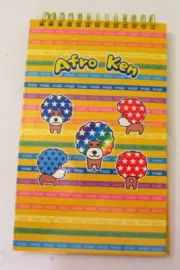 Vintage San-X AFRO KEN Stars and Stripes Spiral Notebook New in Package