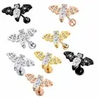 Labret Piercing Tragus Helix Cartilage Bar Studs Bat Earrings Stainless Steel