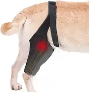 Dog Knee Brace, Adjustable Dog Rear Leg Braces, Breathable Dog Leg Sleeve with Side Stabilizers, Better Recovery, for ACL, Cruciate Ligament Injury & Pet Accessories (3Sizes)