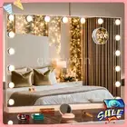 17 Led Bulbs Hollywood Vanity Mirror with Lights 3 Color Lights，Make up Mirror