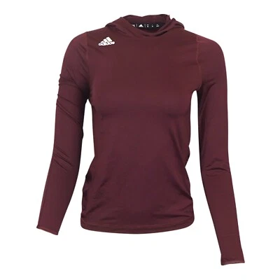 Adidas Women's Maroon Climalite Iconic Training Hoodie CY7648