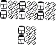 [COHEALI] 40 Pcs Belt Buckle Center Strap Buckle Replacement Buckles for Straps Strap Buckles Metal Roller Buckles Clothing Accessories Square Scroll Wheel Slider Boy Zinc Alloy