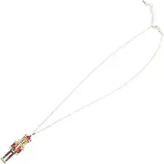 ifundom Nutcracker Necklace Charm Necklace Halloween Necklaces Decorations for Christmas Tree Christmas Earrings Choker Necklace Fall Decorations Christmas Tree Decorations Alloy Red
