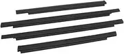 Jodriva Window Door Seals 4pcs Car Door Belt Molding Weatherstrip Window Glass Waterproof Pressure Strip Sealing Strip, for Toyota, for Sequoia 2001-2007 Car Door Weather Strip
