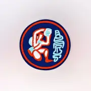 Aquarius Patch — Iron On Badge Embroidered Motif — Astrology Star Signs Water